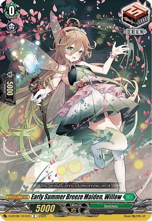 Early Summer Breeze Maiden, Willow (D-BT06/101EN) - D-BT06: Blazing Dragon Reborn