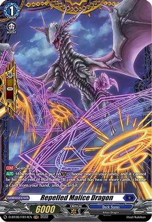 Repelled Malice Dragon (FR) (D-BT06/FR14EN) - D-BT06: Blazing Dragon Reborn