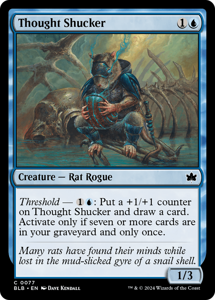 Thought Shucker (BLB-077) - Bloomburrow Foil