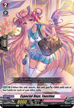 Especial Days, Faustina (D-LBT03/041EN) - D-LBT03: Lyrical Monasterio ~Summertime Memories!~