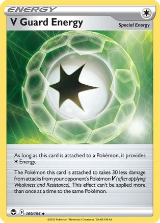 V Guard Energy 169/195 - Reverse Holofoil SWSH12 Silver Tempest - Uncommon