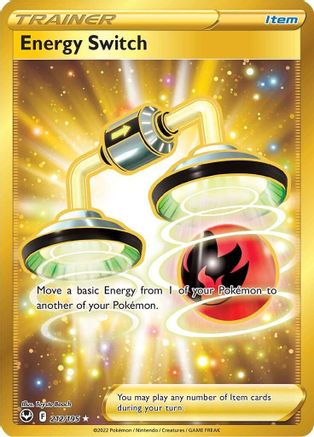 Energy Switch (Secret) 212/195 - Holofoil SWSH12 Silver Tempest - Secret Rare