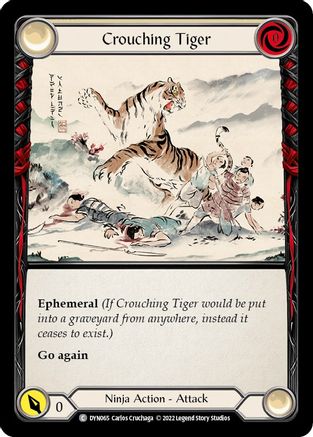 Crouching Tiger (DYN065) - Dynasty Rainbow Foil