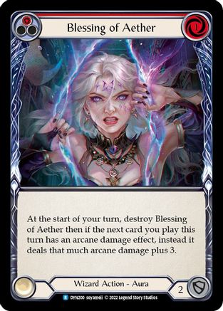 Blessing of Aether (Red) (DYN200) - Dynasty Rainbow Foil
