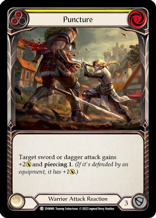 Puncture (Yellow) (DYN080) - Dynasty Rainbow Foil