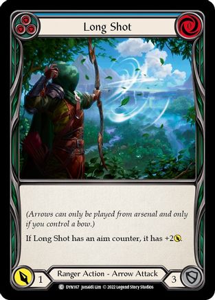 Long Shot (Blue) (DYN167) - Dynasty Rainbow Foil