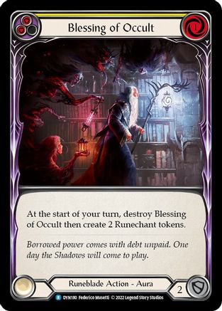 Blessing of Occult (Yellow) (DYN180) - Dynasty Rainbow Foil