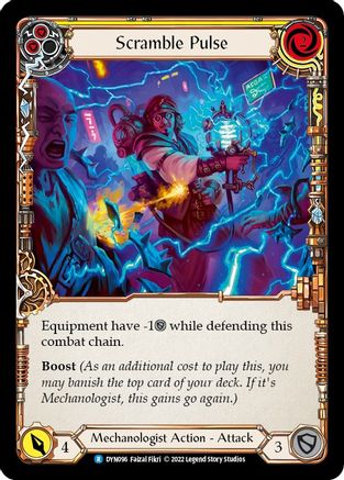 Scramble Pulse (Yellow) (DYN096) - Dynasty Rainbow Foil