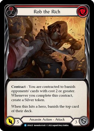 Rob the Rich (Red) (DYN127) - Dynasty Rainbow Foil