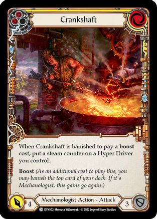 Crankshaft (Yellow) (DYN102) - Dynasty Rainbow Foil