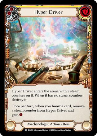 Hyper Driver (Yellow) (DYN111) - Dynasty Cold Foil