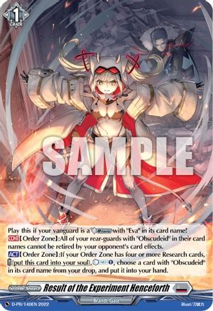 Result of the Experiment Henceforth (Foil) (D-PR/140EN) - D Promo Cards