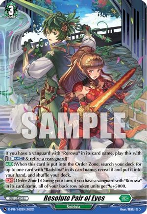 Resolute Pair of Eyes (Foil) (D-PR/142EN) - D Promo Cards