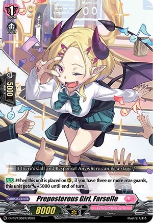 Preposterous Girl, Farselle (D-PR/135EN) - D Promo Cards