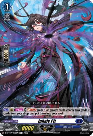 Inhale Pit (D-BT07/062EN) - D-BT07: Raging Flames Against Emerald Storm