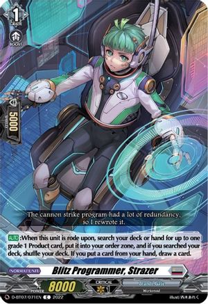 Blitz Programmer, Strazer (D-BT07/071EN) - D-BT07: Raging Flames Against Emerald Storm