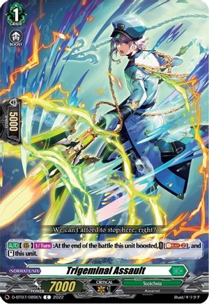Trigeminal Assault (D-BT07/089EN) - D-BT07: Raging Flames Against Emerald Storm