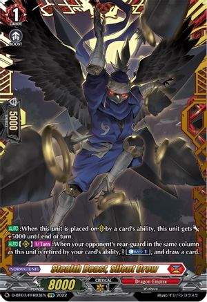 Stealth Beast, Silent Crow (FFR) (D-BT07/FFR03EN) - Raging Flames Against Emerald Storm