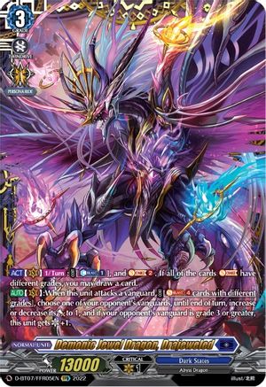 Demonic Jewel Dragon, Drajeweled (FFR) (D-BT07/FFR05EN) - Raging Flames Against Emerald Storm