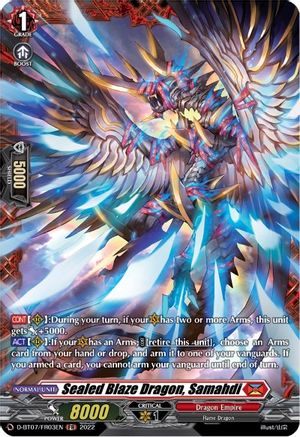 Sealed Blaze Dragon, Samahdi (FR) (D-BT07/FR03EN) - D-BT07: Raging Flames Against Emerald Storm