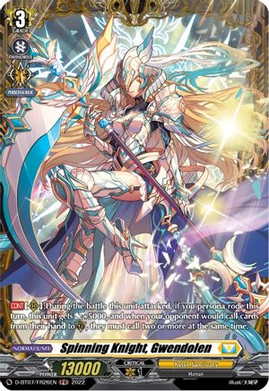 Spinning Knight, Gwendolen (FR) (D-BT07/FR26EN) - Raging Flames Against Emerald Storm