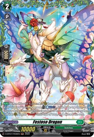 Festoso Dragon (FR) (D-BT07/FR30EN) - D-BT07: Raging Flames Against Emerald Storm