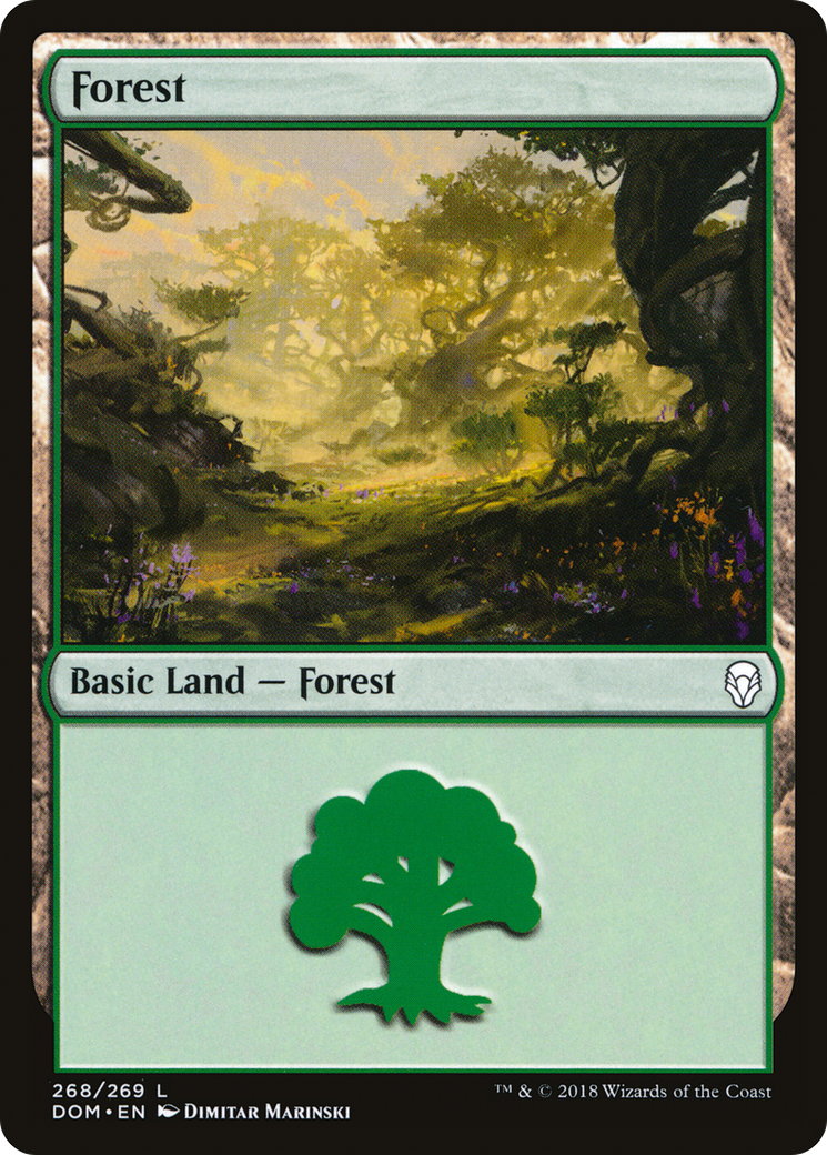 Forest (268) (DOM-268) - Dominaria Foil