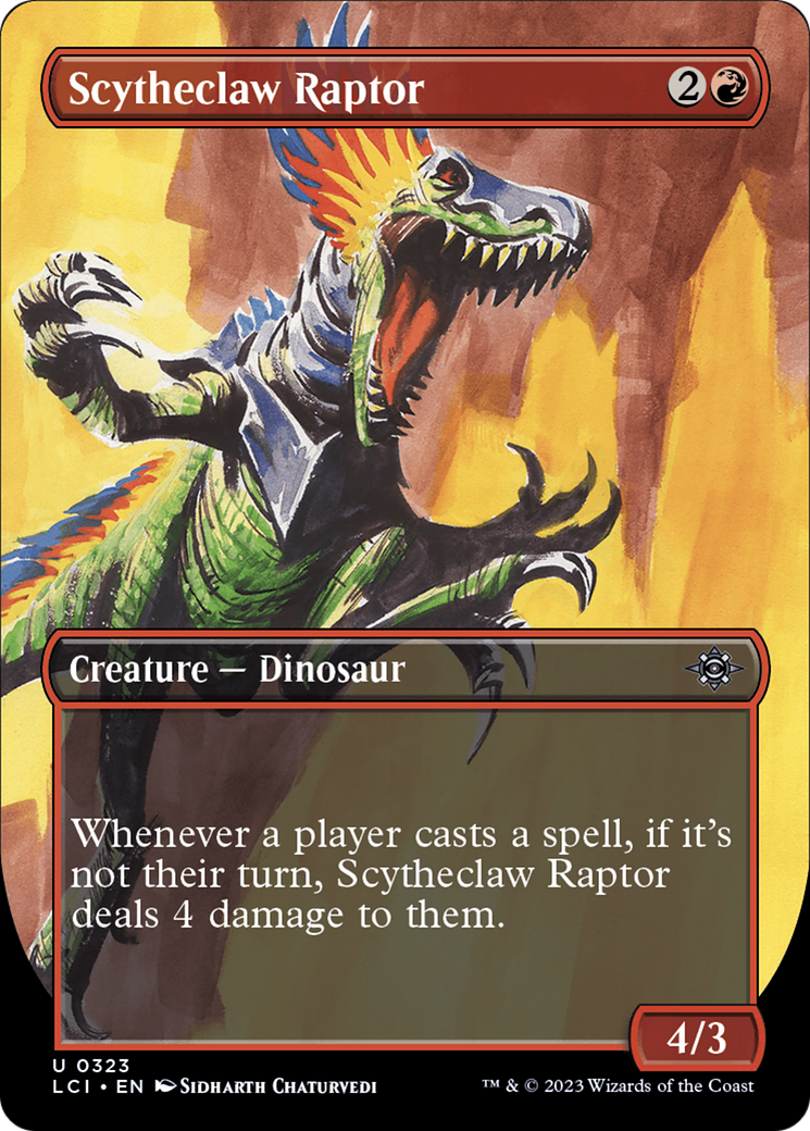 Scytheclaw Raptor (Borderless) (LCI-323) - The Lost Caverns of Ixalan Foil