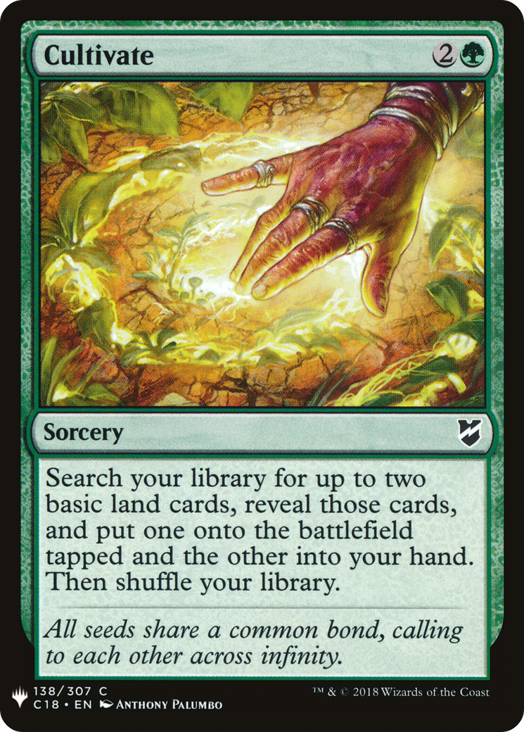 Cultivate (C18) (LIST-C18-138) - The List