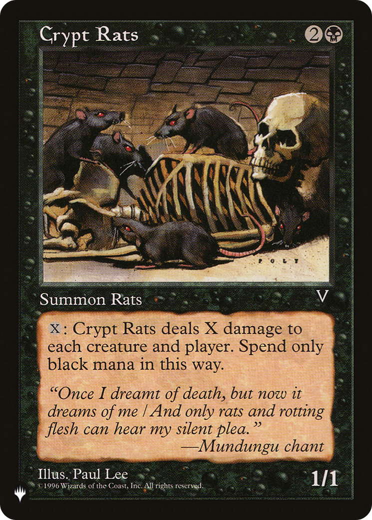 Crypt Rats (LIST-VIS-55) - The List