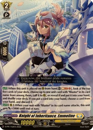 Knight of Inheritance, Emmeline (D-PR/152EN) - D Promo Cards