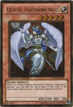 Celestia, Lightsworn Angel (GLD4-EN025) - Gold Series 4: Pyramids Edition Limited
