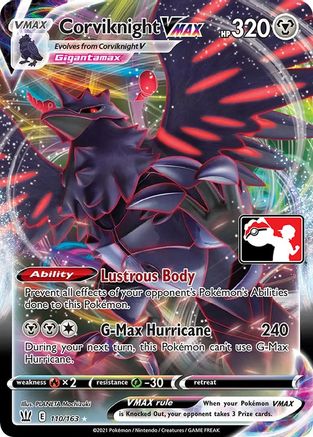 Corviknight VMAX 110 - Holofoil Prize Pack Series Cards - Ultra Rare