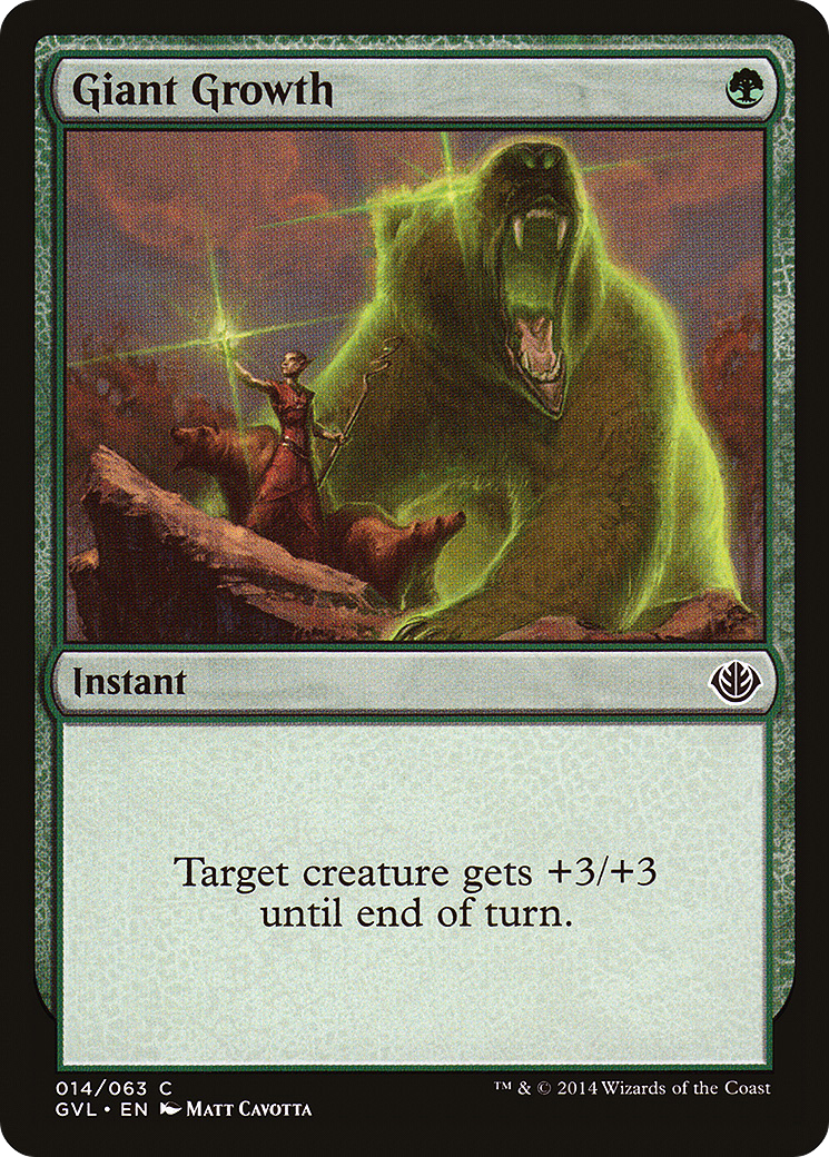 Giant Growth (Garruk vs Liliana) (DD3-014) - Duel Decks Anthology: Garruk vs. Liliana