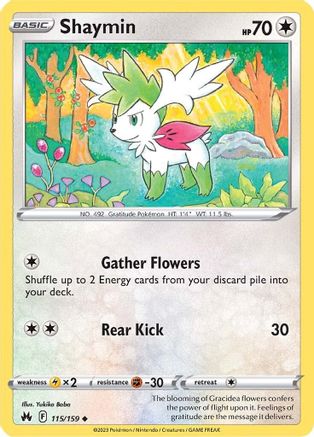 Shaymin 115/159 Crown Zenith - Uncommon