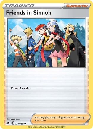 Friends in Sinnoh 131/159 - Reverse Holofoil Crown Zenith - Uncommon