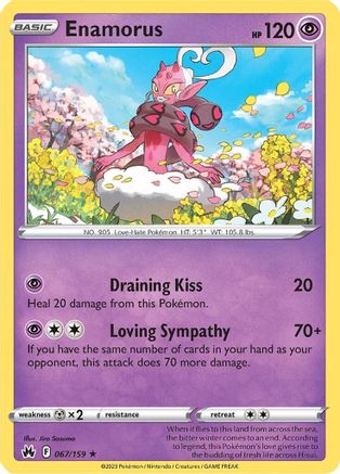 Enamorus 067/159 Crown Zenith - Rare