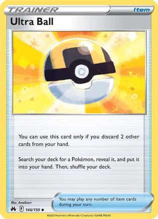 Ultra Ball 146/159 - Reverse Holofoil Crown Zenith - Uncommon