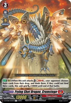 Frying Shot Dragon, Crumstego (D-BT08/034EN) - D-BT08: Minerva Rising