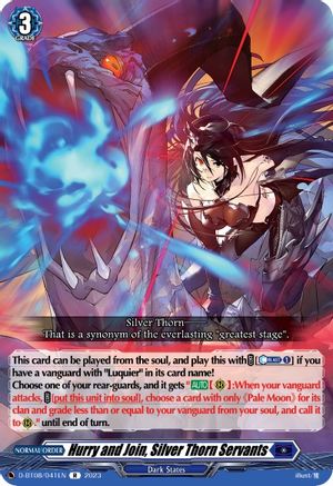 Hurry and Join, Silver Thorn Servants (D-BT08/041EN) - D-BT08: Minerva Rising
