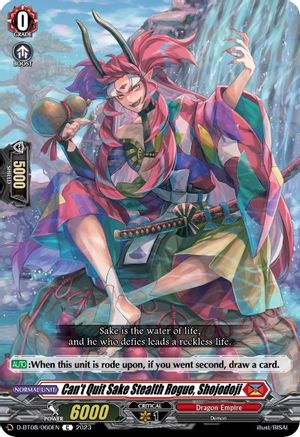 Can't Quit Sake Stealth Rogue, Shojodoji (D-BT08/060EN) - D-BT08: Minerva Rising