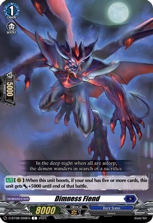 Dimness Fiend (D-BT08/068EN) - D-BT08: Minerva Rising