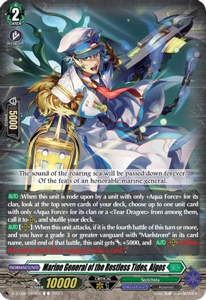 Marine General of the Restless Tides, Algos (D-BT08/089EN) - D-BT08: Minerva Rising