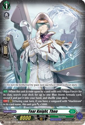 Tear Knight, Theo (D-BT08/091EN) - D-BT08: Minerva Rising