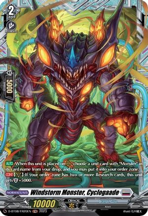 Windstorm Monster, Cyclogaade (FR) (D-BT08/FR20EN) - D-BT08: Minerva Rising