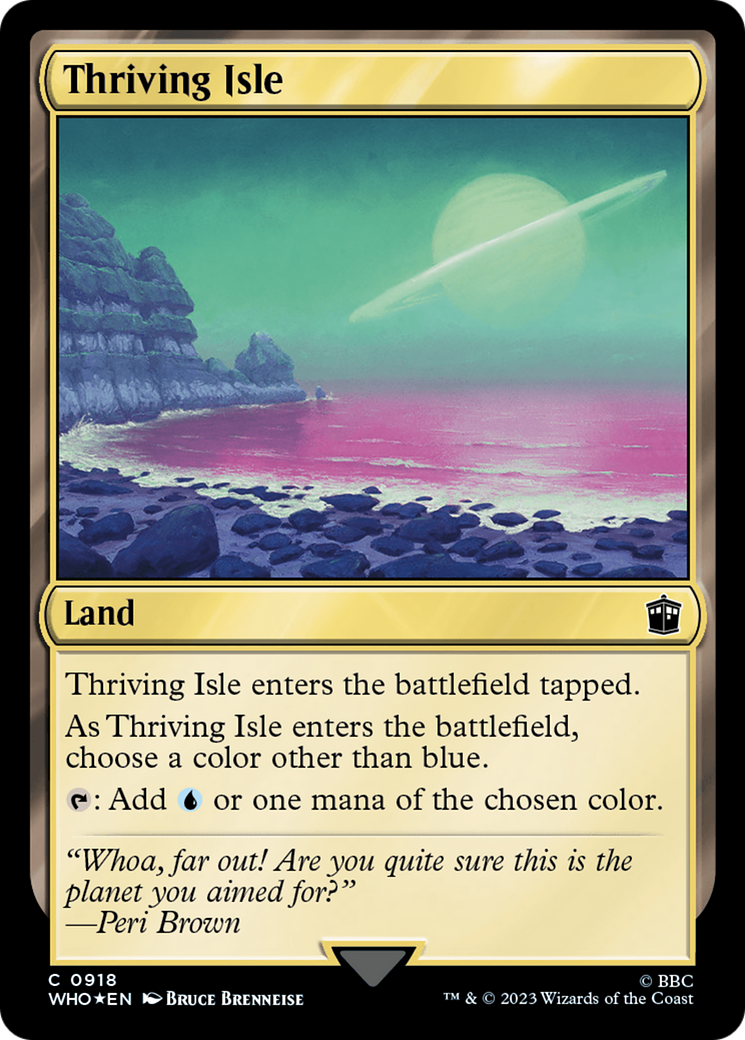 Thriving Isle (Surge Foil) (WHO-918) - Doctor Who Foil