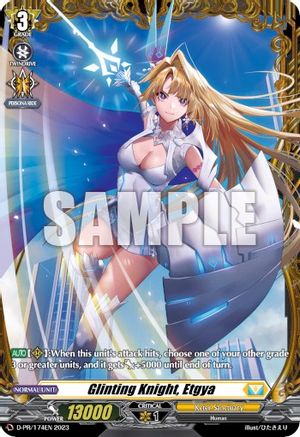 Glinting Knight, Etgya (Frame Rare) (D-PR/174EN) - D Promo Cards