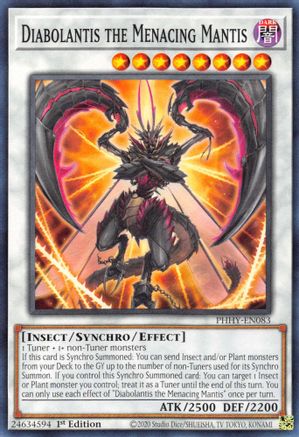Diabolantis the Menacing Mantis (PHHY-EN083) - Photon Hypernova 1st Edition