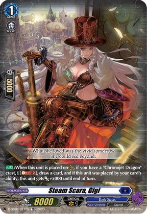 Steam Scara, Gigi (D-SS02/011EN) - D-SS03: Stride Deckset -Chronojet-