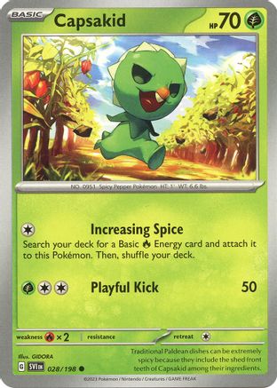 Capsakid 028/198 SV01 Scarlet & Violet Base Set - Common